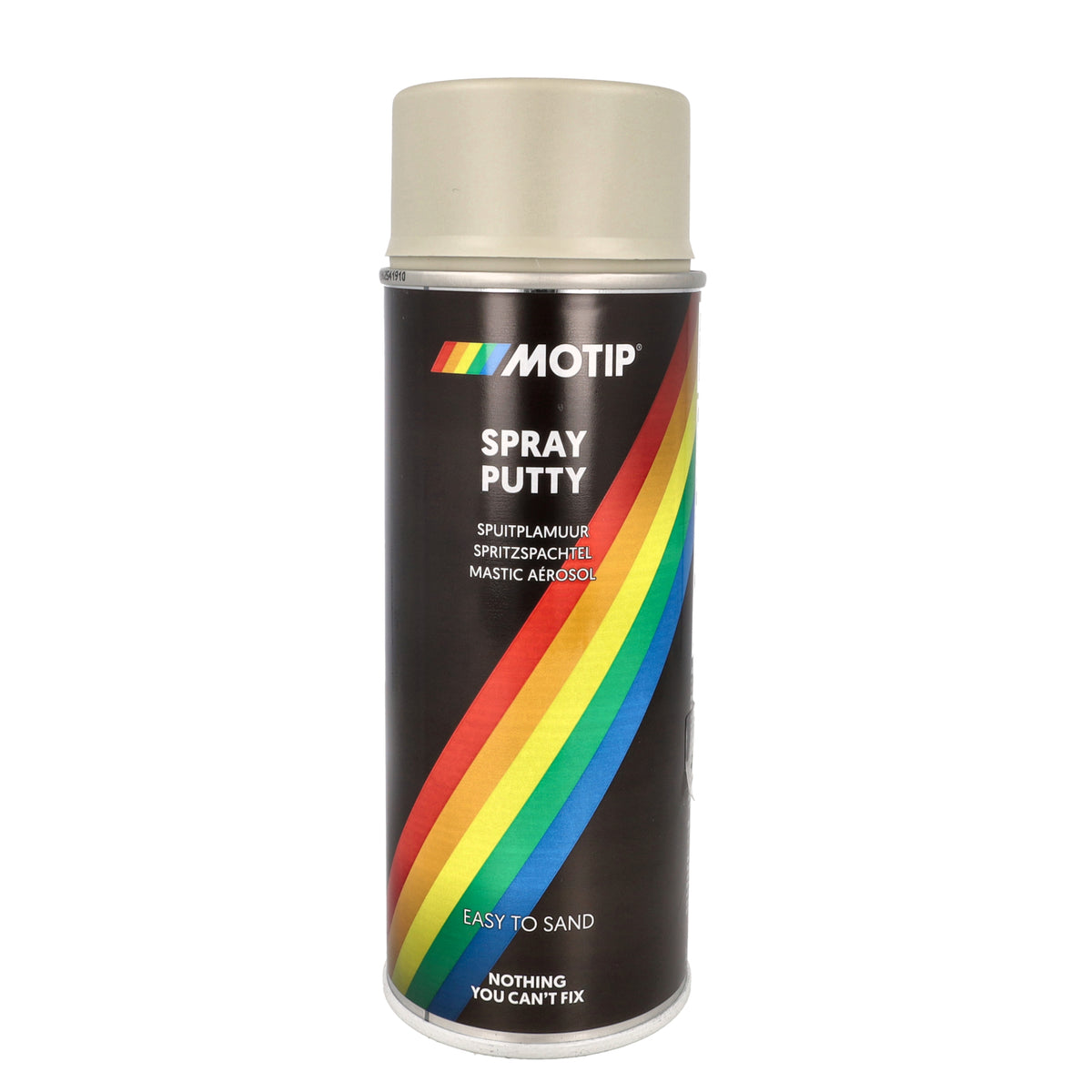 Spuitlak Motip spuitplamuur putty 400mL spuitbus beige 04062