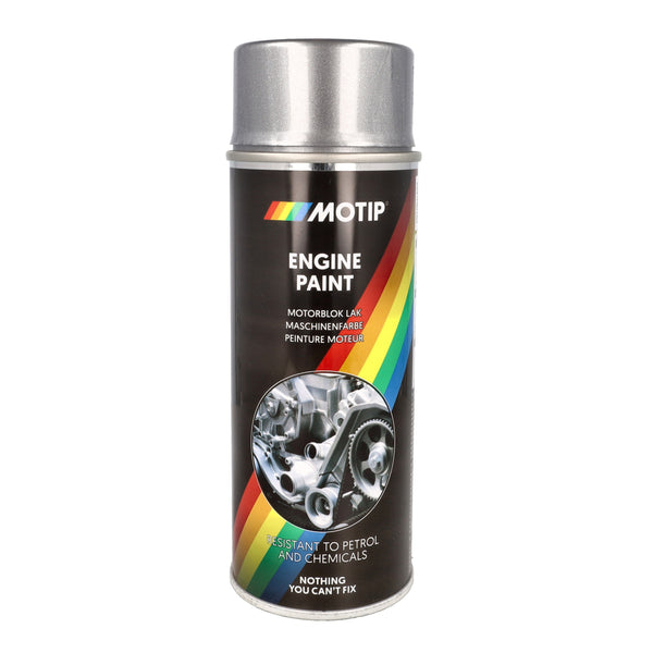 Spuitlak Motip motorblok hittebestendig 400mL spuitbus aluminium 04093