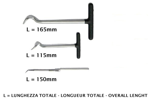 Gereedschap Buzzetti o-ring keerring demontage set 3 stuks 4943