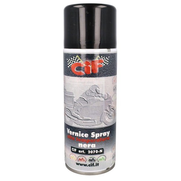 Spuitlak Cif hittebestendig 400mL spuitbus zwart mat