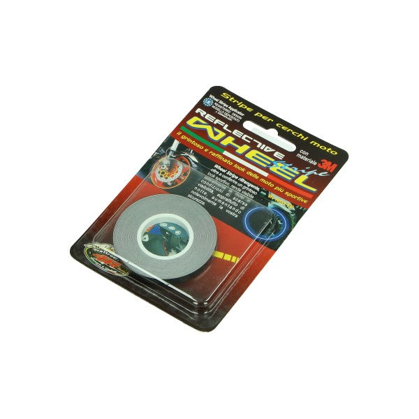 Sticker universeel falko wielbies reflecterend 5mm zwart 980681bla