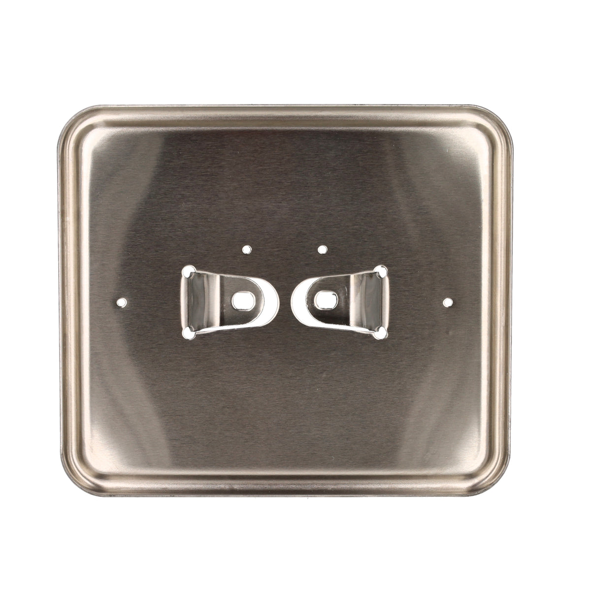 Houder kentekenplaat liggend metaal (NL) 14,5x12,5cm chroom