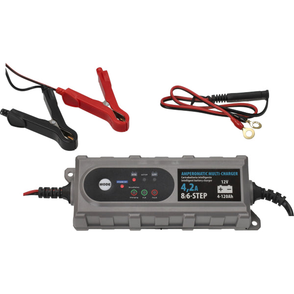 Acculader Lampa 12V slimme acculader amperomatic multi charger 4,2A 70208