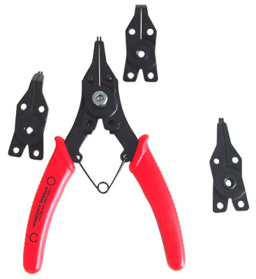 Gereedschap borgveertang + 4 koppen
