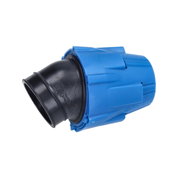 Powerfilter Polini schuin universeel 30 graden 46mm blauw