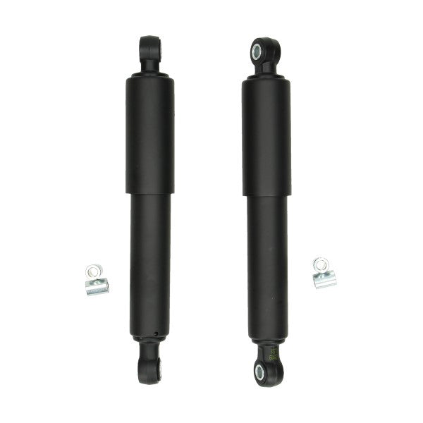 Schokbrekerset DMP custom 280mm zwart mat Tomos