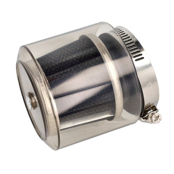 Powerfilter DMP recht Dellorto SHA met kap 60mm bromfiets, Tomos A35