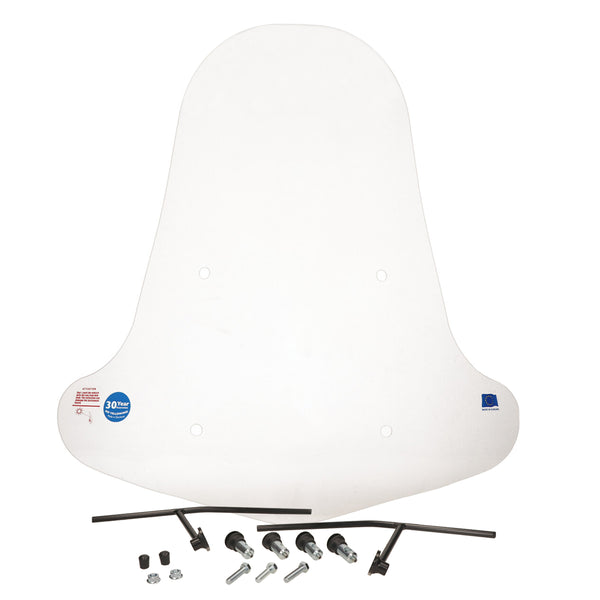 Windscherm Regia met bevestigingsset (made in EU) hoog 72cm helder Tomos A35