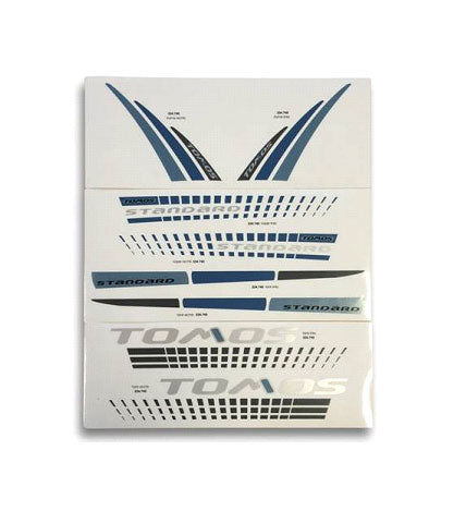 Stickerset Tomos 2015 zwart/blauw Standard