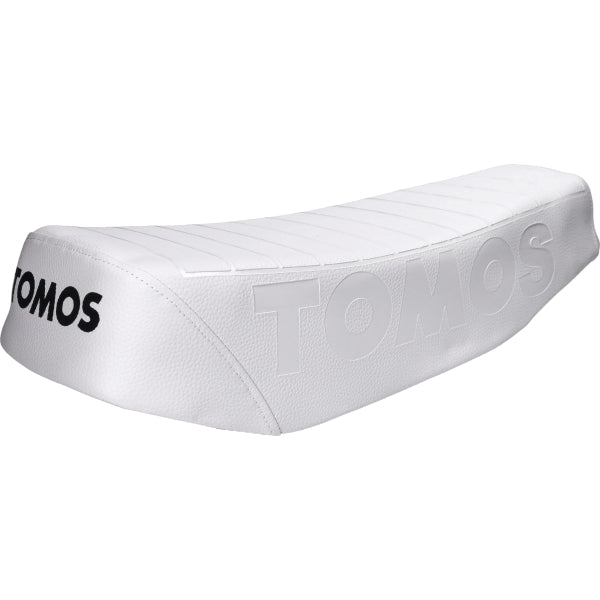 Buddyseat (made in EU) met logo L/R wit Tomos