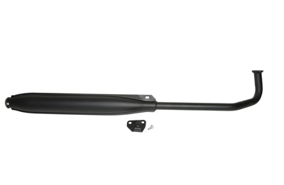 Uitlaat tecno origineel model speedy euro-2 26mm zwart Tomos A35, Flexer